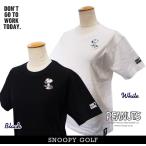 [! season .. специальная цена!] Snoopy Golf Silky Shine&UV уход Joe * прохладный / Snoopy DON'T GO TO WORK TODAY. короткий рукав футболка PEANUTS642-3963101/23C