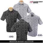 【NEW】マスターバニーbyパーリーゲイツ MASTER BUNNY EDITION RE.CYCLE メンズ ロゴモノグラムジャガード半袖シャツ 758-4160401/24B