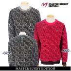 【PREMIUM SALE 30%超OFF】マスターバニーbyパーリーゲイツ メンズ 14G2色Ｗジャガード クルーネックニット セーター/プルオーバー758-4270025/24D【正規品】