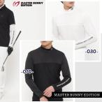 【PREMIUM SALE 30%OFF】マスターバニーbyパーリーゲイツ フルダルメッシュ×トリコット メンズ 長袖モックシャツ/ハイネック 758-5166301/25AF【正規品】