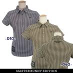 【PREMIUM SALE 50%OFF】マスターバニーbyパーリーゲイツ MASTER BUNNY EDITION ”ECO PET” 千鳥柄ジャガード レディス半袖シャツ=JAPAN MADE=759-3160204/23AF