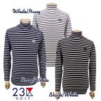 【PREMIUM SALE】23区GOLF・メンズ【吸湿発熱】長袖ボーダーハイネックシャツ【KKVTIW-0831】【GOLFLINE-WEAR】