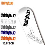 サーティーツー ステッカー THIRTYTWO DIE CUT STICKER(THIRYTWO)   シール スノーボード スノボ 春夏 秋冬