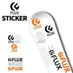 ステッカー FLUX STICKER DIE CUT Lサイズ 切り文字タイプ フラックス ビンディング ダイカットステッカー スノーボード スノボ