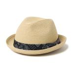 ニューエラ ハット NEW ERA Fedora Black Paisley Tape Natural フェドーラ ブラックペイズリーテープ ナチュラル ストローハット メンズ レディース カジュアル