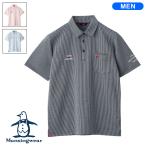 マンシングウェア メンズ SEASON COLLECTION ストライプサッカー 半袖ポロシャツ 2025年春夏モデル MG5SHS83M