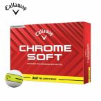  Callaway (Callaway) мяч для гольфа Хромированный soft 360° желтый полоса CHROME SOFT 1 дюжина (12 штук входит )