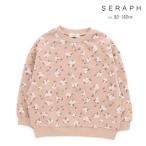 トレーナー セラフ 女の子 80cm 90cm 100cm 110cm 120cm 130cm 140cm S511032 裏起毛花総柄トレーナー SERAPH キッズ 裏起毛
