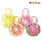 プールバック キッズフォーレ 女の子 B31625 フルーツプールバッグ kids foret キッズ ビーチバッグ ビニールバッグ クリアバッグ