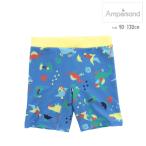 ショッピングプール すべり台 水着 アンパサンド 男の子 90cm 100cm 110cm 120cm 130cm L276013 恐竜の休日 柄ボクサー水着 UVカット ampersand キッズ