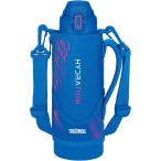 サーモス 水筒 真空断熱スポーツボトル 1L ブルーピンク 保冷専用 子供用 ポーチ付き 肩に優しいストラップ FJS-1000F BLP