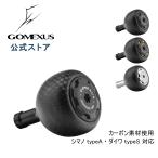 リール ハンドルノブ 38mm カーボン シマノ Shimano TypeA ダイワ Daiwa Type S スピニング ベイトリール カスタム パーツ 交換 ゴメクサス Gomexus