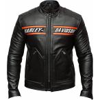 Outfitter Leather Jacket for Men Harley Davidson Black Biker Gen 並行輸入品