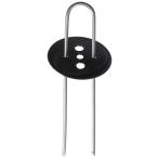 シンセイ Uピン杭 黒丸付 10P 15cm