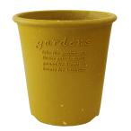  Hachiman ..(Hachimankasei) eko pot / цветочный горшок круглый 6 номер горчица [papie(Hachiman gardens:papier)]