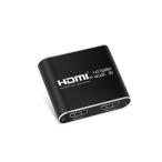 HDMI дистрибьютор 1 ввод 2 экран одновременно мощность сплиттер прозрачный compact легкий aluminium сплав перевозка удобный 