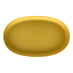  Hachiman .. eko pot / eko plate овальный 490 горчица [papieHachiman gardens:papier] 243243 сделано в Японии 
