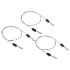 PATIKIL предохранительный трос предохранительный трос багаж блокировка тросик 2.5mm x 0.5m 3шт.@ покрытие Dub Leroux p имеется прозрачный 