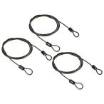 PATIKIL предохранительный трос предохранительный трос багаж блокировка тросик steel код 2.5mm x 1m 3шт.@ покрытие Dub Leroux p