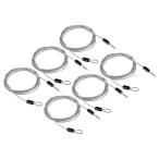 PATIKIL предохранительный трос предохранительный трос багаж блокировка тросик steel код 2.5mm x 2m 6шт.@ покрытие Dub Leroux p