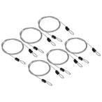 PATIKIL предохранительный трос предохранительный трос багаж блокировка тросик steel код 2.5mm x 1m 6шт.@ покрытие Dub Leroux p