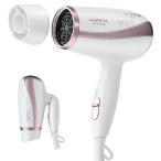 CONFU ドライヤー 1200W ヘアドライヤー マイナスイオン 温度&風量調節 冷/熱風モード 折り畳み式 軽量 速乾 恒温 ヘアケア シンプル