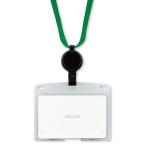  открытый промышленность подвешивание ниже название . название . карта держатель 1 листов ID карта визитная карточка размер ширина катушка тип жесткий чехол зеленый NL-7P-GN