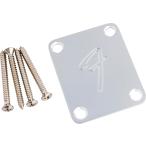 Fender детали 4-Bolt Vintage-Style Neck Plate "F" (Chrome)