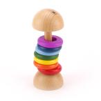 Preschool Toys 木製 ラトル フィッシュ ボーン TH-01