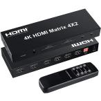 FERRISA 4K x 2K HDMI Matrix селектор 4 ввод 2 мощность звук разделение контейнер ( оптический цифровой *L/R аудио разделение ) переключатель .- Limo ko