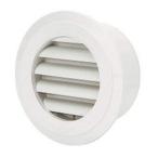 神栄ホームクリエイト(Shinyei Home Create) 換気口部品 丸型ガラリ クーラーキャップ兼用 SGM-107NC シルバーホワイト 本