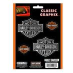  Harley Davidson Classic графика хром B&amp;S переводная картинка 