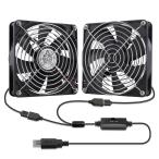 GDSTIME 2 полосный 14025 140mm x 25mm 5V DCUSB охлаждающий вентилятор ось . вентилятор многоцелевой вентилятор DIY FAN