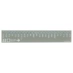 クンペル 定規 22cm センチメトロ 日比谷線 KPCM111 灰色