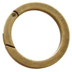 日本紐釦貿易(Nippon Chuko) 日本紐釦 平角キャストカラビナ 丸 大 φ49mm アンティークゴールド CK1-50-S