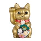 .. кошка мир приятный . черепаха .....(M-SIZE золотой Gold) правый рука ../ керамика _lucky cat манэки-нэко ... кошка .. фэн-шуй украшение . sen коробка (okm_