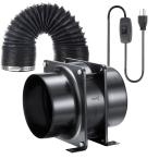 канал для вытяжной вентилятор 100mm, 119m3/h покраска Booth для вытяжной вентилятор промежуточный установка круг форма модель легкий compact легко устанавливается on / off кнопка ., канал ho 