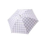 HAU. дождь двоякое применение зонт PU покрытие 60cm в клетку легкий 6шт.@. длинный зонт 10002943 лиловый 