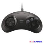 K&SGAMER セガ メガドライブ型 ゲームパッド USB コントローラー Steam PC 対応