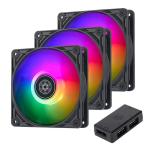 SilverStone кейс вентилятор 120mm 3 штук входит SST-VS120B-ARGB-3PK ARGB вентилятор 