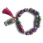 Our Lady of Guadalupe Colored Palmブレスレットwith Prayer Pulsera De Palma 並行輸入