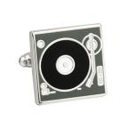 VカフリンクスVcufflinks DJステレオビニールレトロのLpレコードプレーヤーデッキカフス 並行輸入