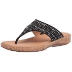 Easy Spirit Women's Landry2 Flat Sandal  Black 001  6.5 並行輸入