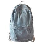Light Blue - College School Bags Backpacks Girls Denim Cute Bookbags 並行輸入