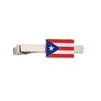 プエルトリコ状態長方形国旗タイバーメタル製のお土産 並行輸入