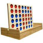 Travel Connect 4 Board Games Wooden Foldable Line up 4 in a Row Toys 並行輸入