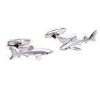 mrcuff SharkペアCufflinks in a Presentationギフトボックス&amp;ポリッシュクロス 並行輸入