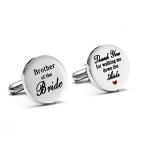 Yahoo! Yahoo!ショッピング(ヤフー ショッピング)MelixホームBrother花嫁のstainless-steel Cuff Links、Thank You For Walking M 並行輸入