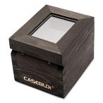 CASEBUDi シングル木製腕時計ディスプレイとギフトボックス チャコール 並行輸入