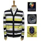 ショッピングゲラン THE GELLAN PRECIOUS ゲラン プレシャス　清涼 ストレッチカットソー　カーディガン　イエローx紺x白 配色　安心の日本製